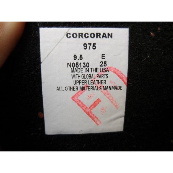 Corcoran Men's 10" Leather Jump Boots 975 *Made in USA* Black Size 9.5E - Picture 10 of 10